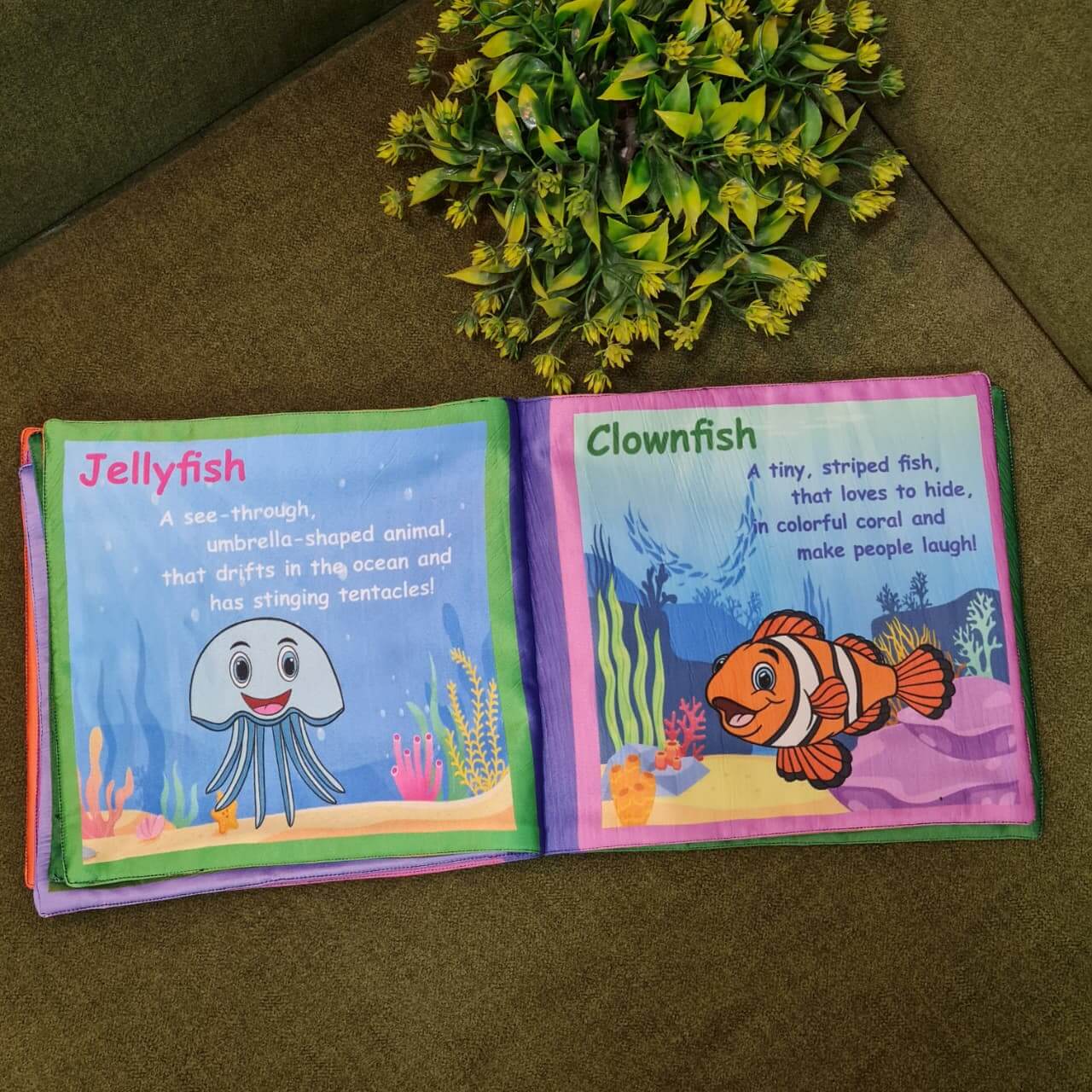 Introduce your little one to a world of fun learning with this colorful Learning toy for kids . Designed to be soft, safe, and interactive, this cloth book helps children learn new concepts while enjoying playtime.
